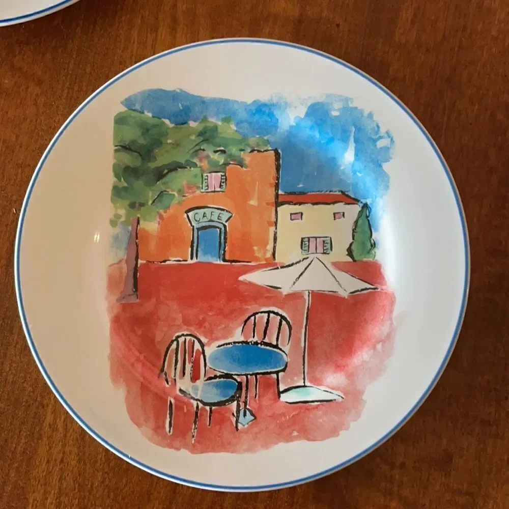 Four Rosanna China Bistro Appetizer Plates